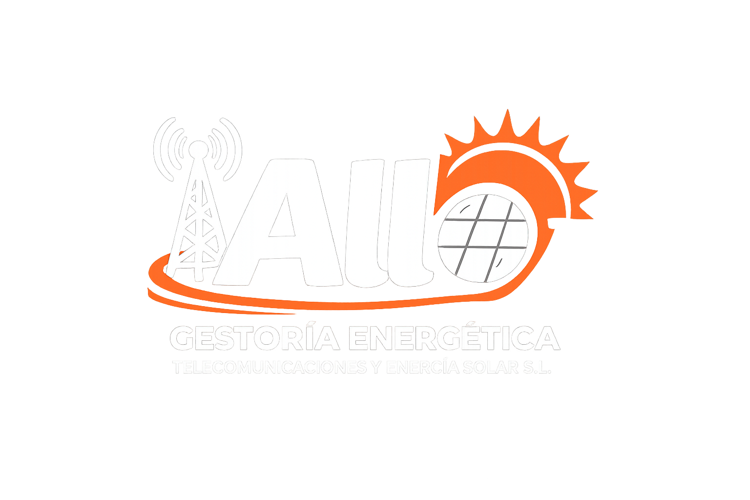 Logo de Allo Gestoría Energética, telecomunicaciones y energía solar